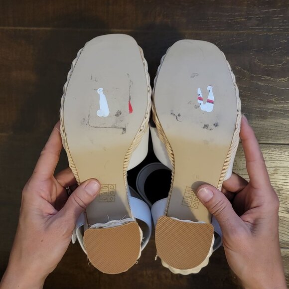 NEW Jeffrey Campbell Whicker Sandals Women 10 Cottagecore Picnic Retro Old Money - Picture 10 of 10